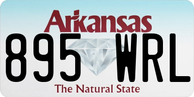 AR license plate 895WRL