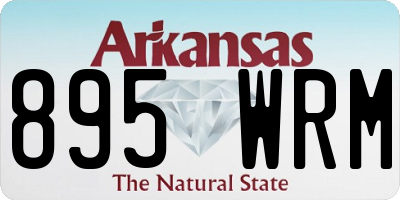 AR license plate 895WRM