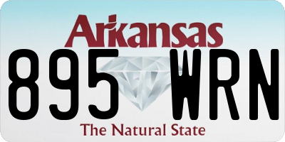 AR license plate 895WRN