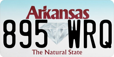 AR license plate 895WRQ