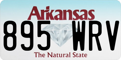 AR license plate 895WRV