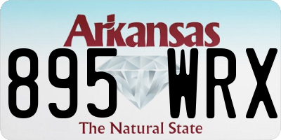 AR license plate 895WRX
