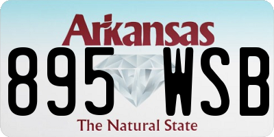 AR license plate 895WSB