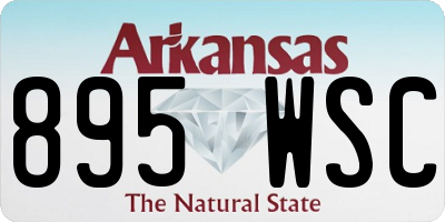 AR license plate 895WSC
