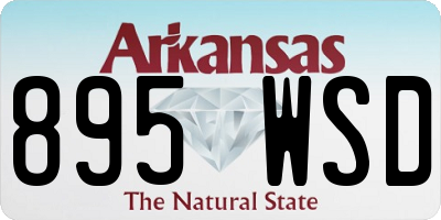 AR license plate 895WSD