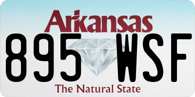 AR license plate 895WSF