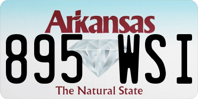 AR license plate 895WSI
