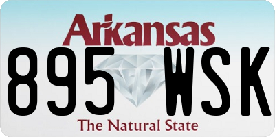 AR license plate 895WSK