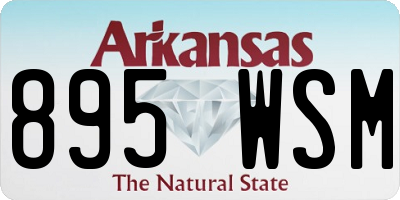 AR license plate 895WSM