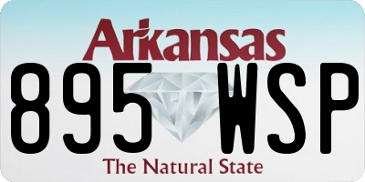 AR license plate 895WSP
