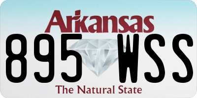 AR license plate 895WSS