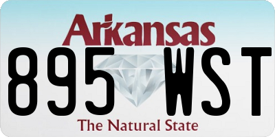 AR license plate 895WST