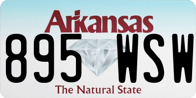 AR license plate 895WSW