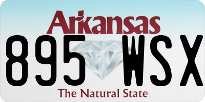 AR license plate 895WSX