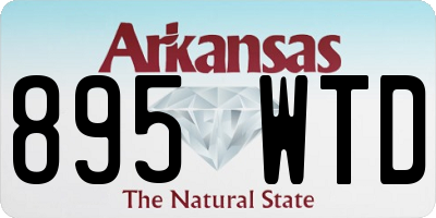 AR license plate 895WTD