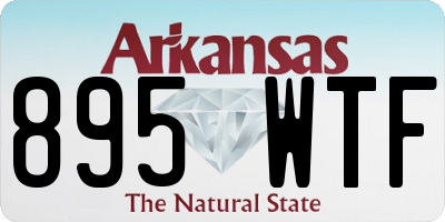 AR license plate 895WTF