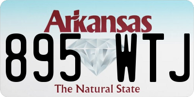AR license plate 895WTJ