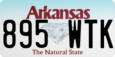 AR license plate 895WTK