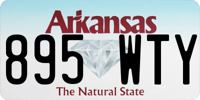 AR license plate 895WTY