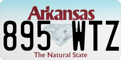 AR license plate 895WTZ