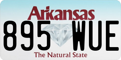 AR license plate 895WUE