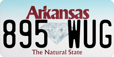AR license plate 895WUG