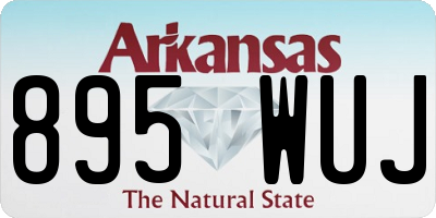 AR license plate 895WUJ