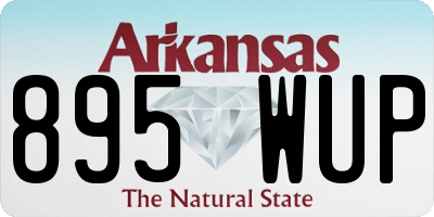 AR license plate 895WUP