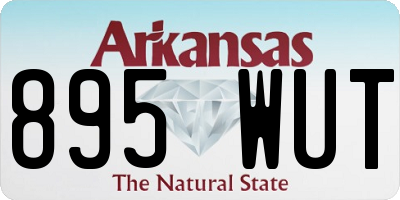 AR license plate 895WUT