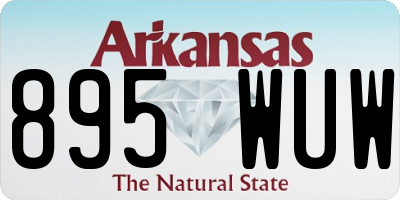 AR license plate 895WUW