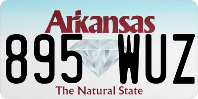 AR license plate 895WUZ