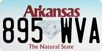 AR license plate 895WVA