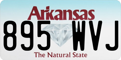 AR license plate 895WVJ