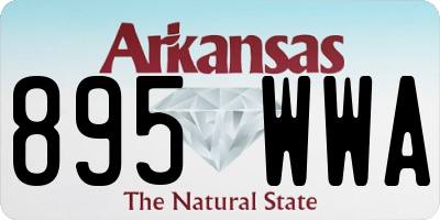 AR license plate 895WWA