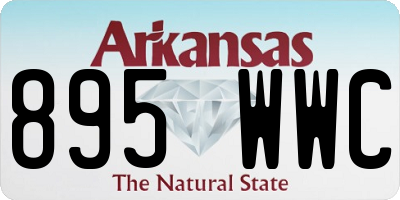 AR license plate 895WWC