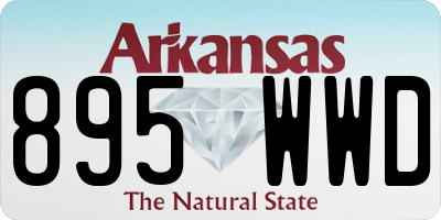 AR license plate 895WWD