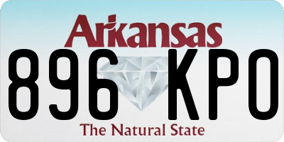 AR license plate 896KPO