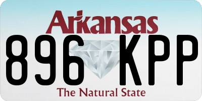 AR license plate 896KPP