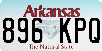 AR license plate 896KPQ