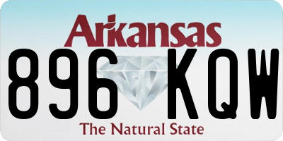 AR license plate 896KQW
