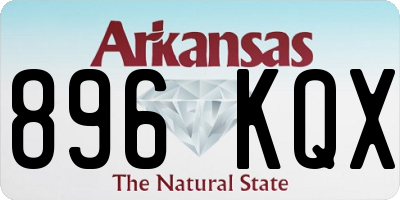 AR license plate 896KQX
