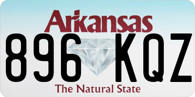 AR license plate 896KQZ