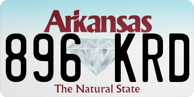 AR license plate 896KRD