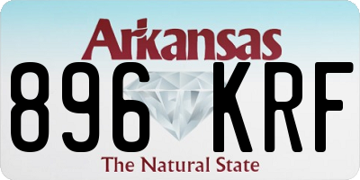 AR license plate 896KRF