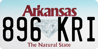AR license plate 896KRI
