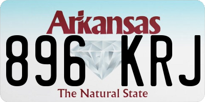 AR license plate 896KRJ