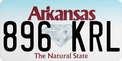 AR license plate 896KRL