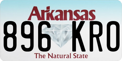 AR license plate 896KRO