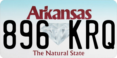 AR license plate 896KRQ