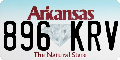 AR license plate 896KRV